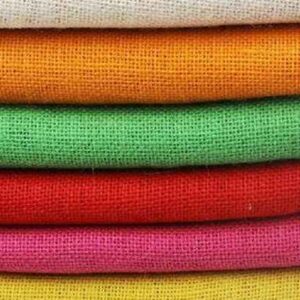 COLOURED JUTE FABRIC